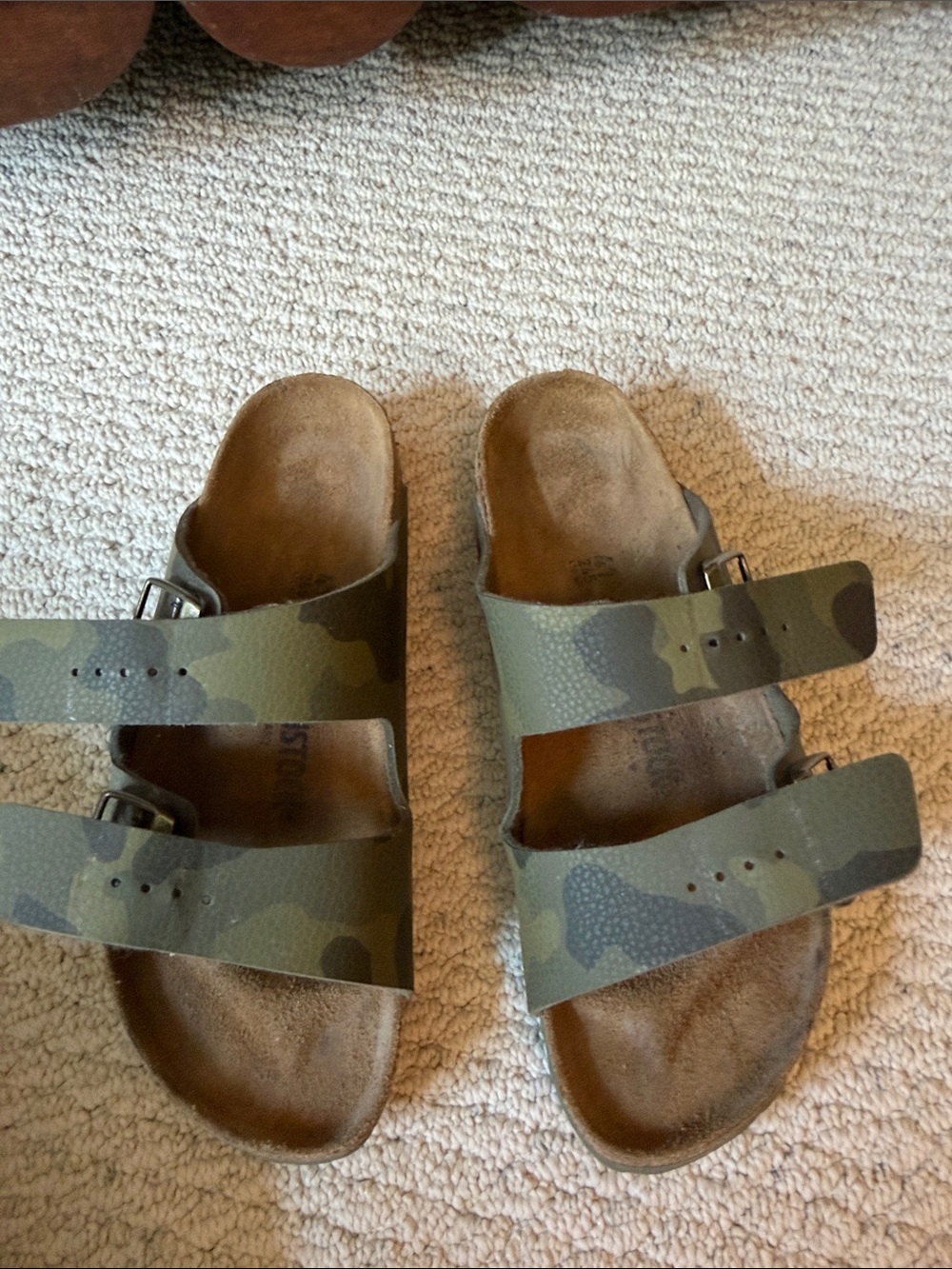 Birkenstock Arizona Sandal in Army Green Camo - Picture 4 of 9